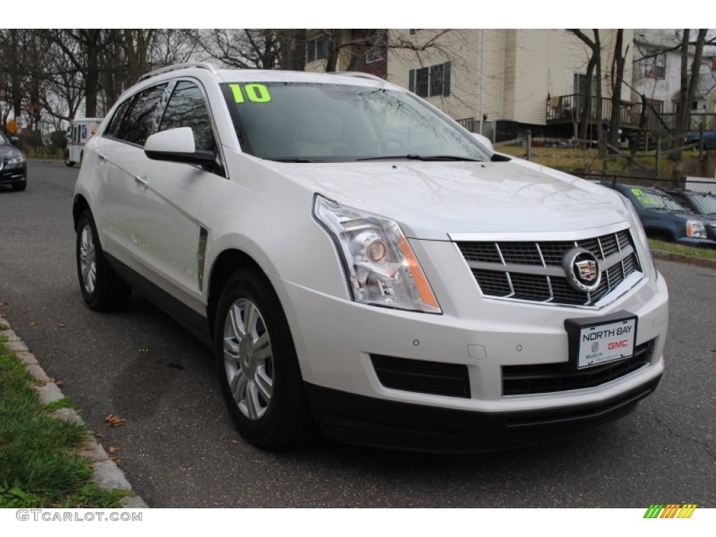 2010 SRX 4 V6 AWD - Platinum Ice Tricoat / Shale/Brownstone photo #7