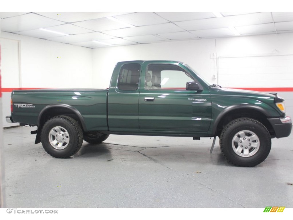 1999 Tacoma TRD Extended Cab 4x4 - Imperial Jade Mica / Oak photo #30