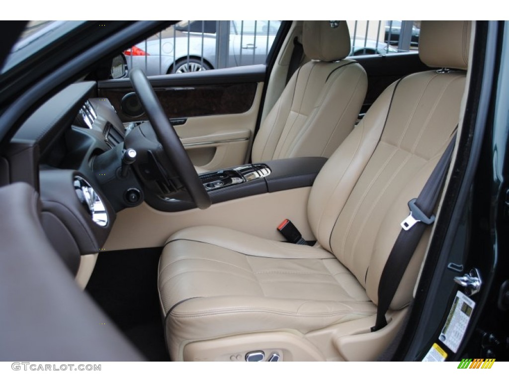 2011 XJ XJL Supercharged - Botanical Green Metallic / Cashew/Truffle photo #20