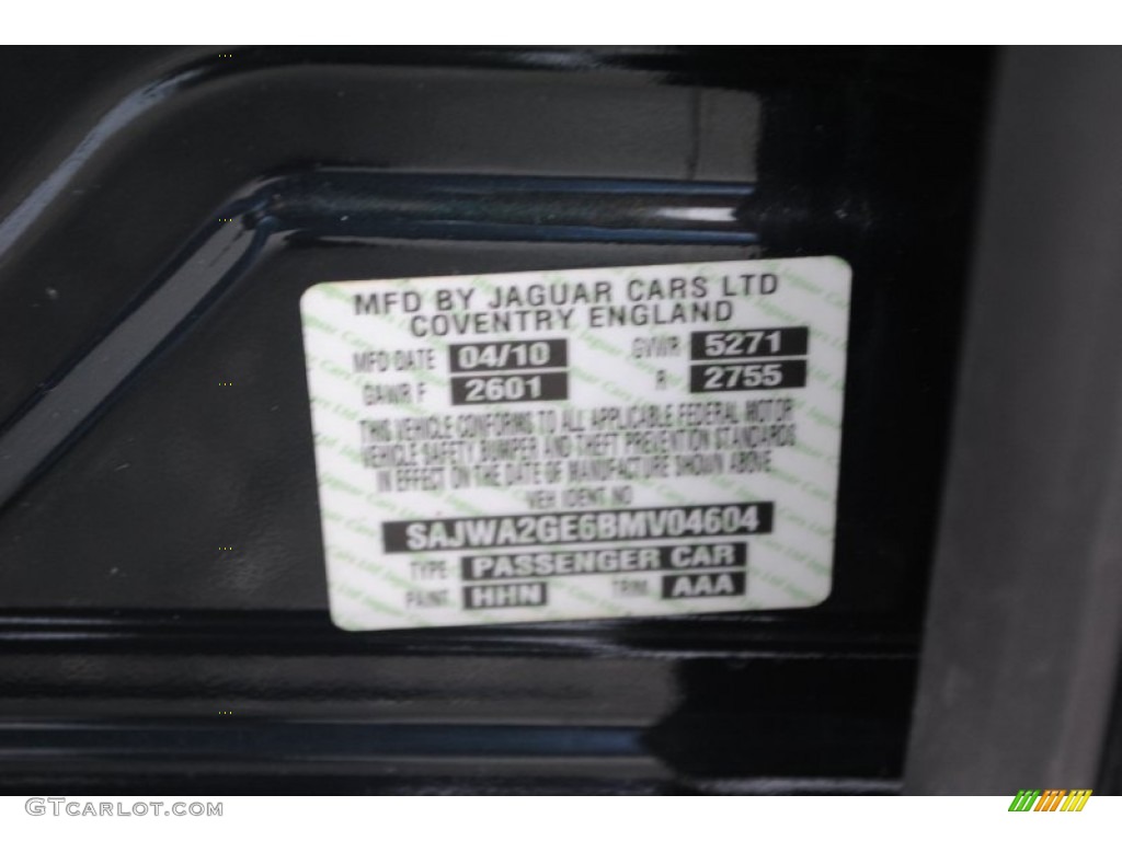 2011 XJ Color Code HHN for Botanical Green Metallic Photo #62682926