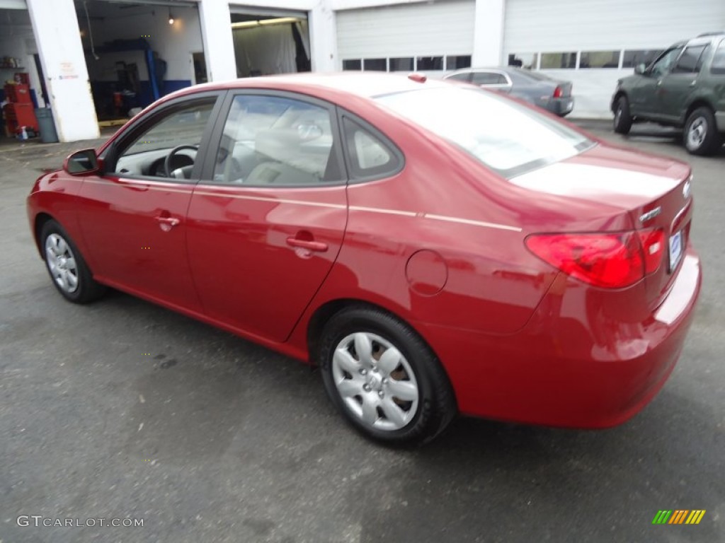 Apple Red Pearl 2008 Hyundai Elantra GLS Sedan Exterior Photo #62683604
