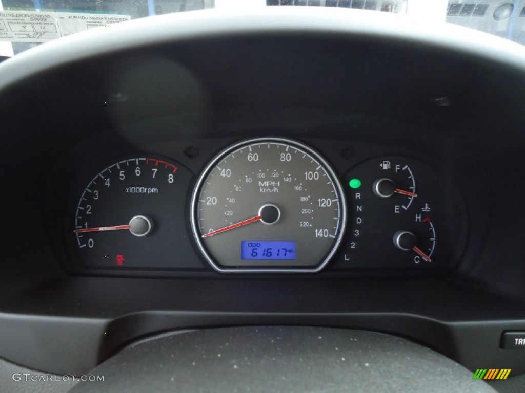 2008 Hyundai Elantra GLS Sedan Gauges Photo #62683806