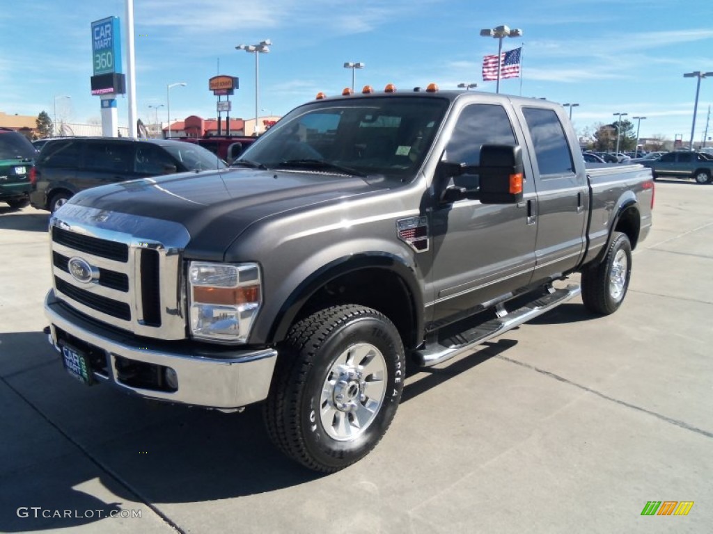 Dark Shadow Grey Metallic 2008 Ford F350 Super Duty Lariat Crew Cab 4x4 Exterior Photo #62683991