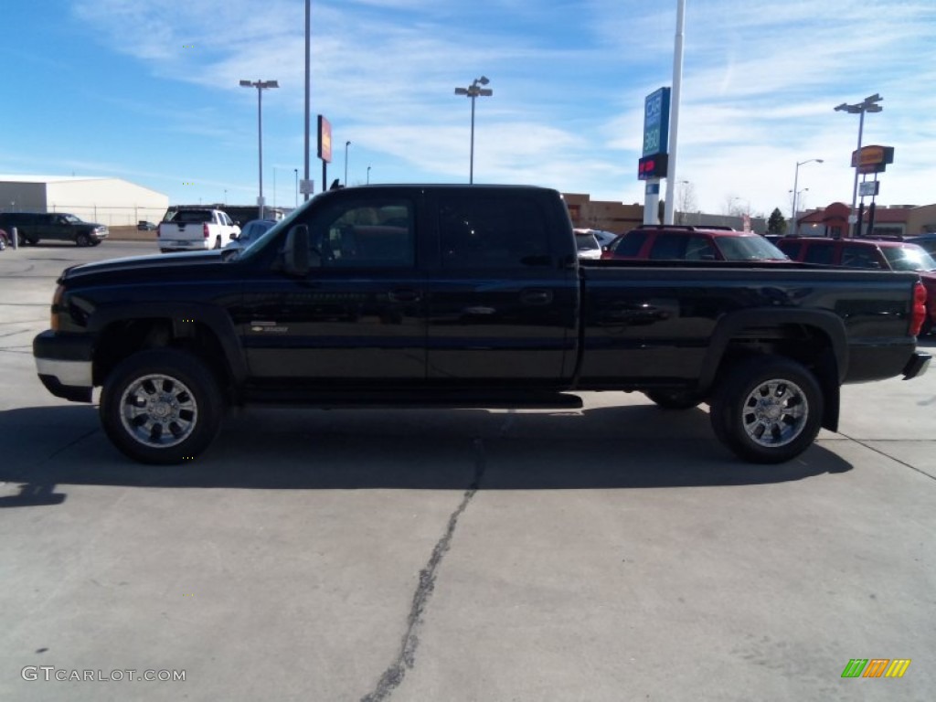 2006 Silverado 3500 LT Crew Cab 4x4 - Black / Dark Charcoal photo #6