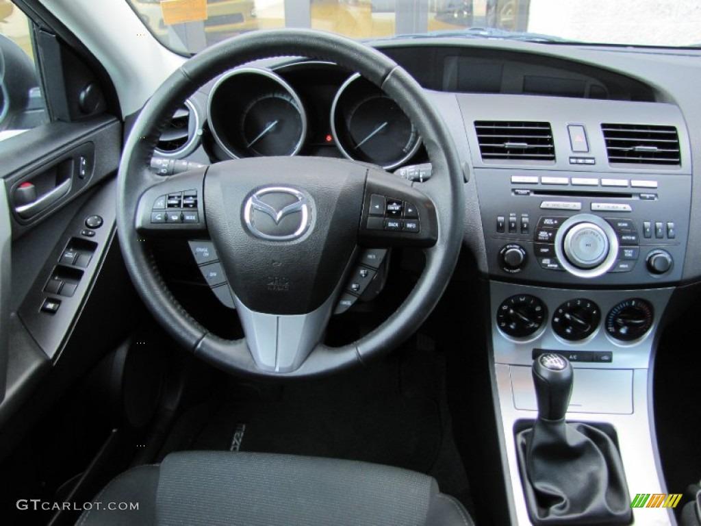 2011 Mazda MAZDA3 s Sport 5 Door Black Dashboard Photo #62686055