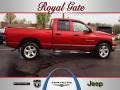 2007 Inferno Red Crystal Pearl Dodge Ram 1500 Big Horn Edition Quad Cab 4x4  photo #1