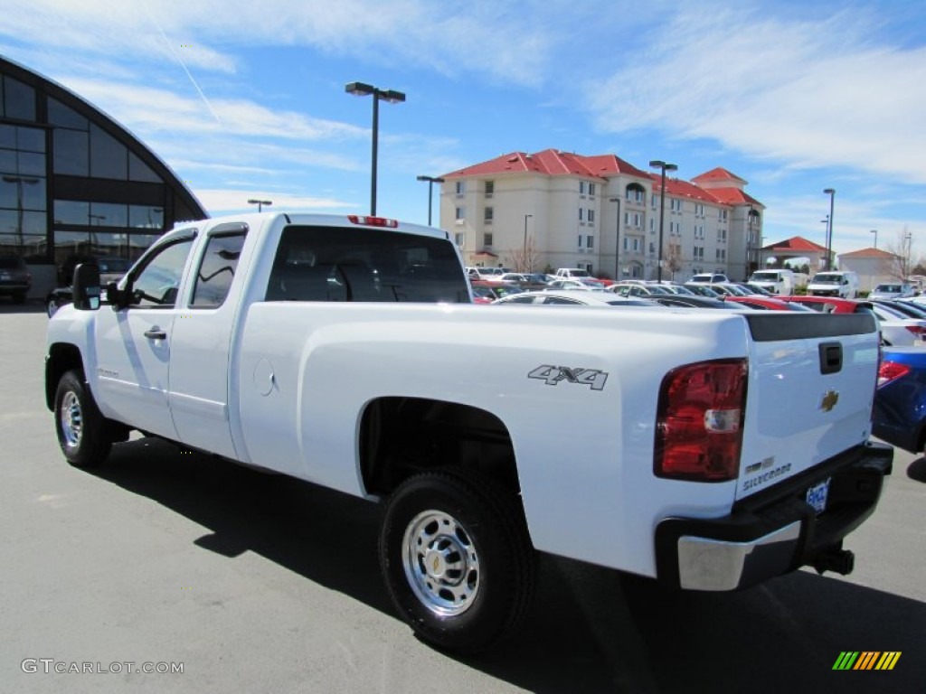 2008 Silverado 2500HD LT Extended Cab 4x4 - Summit White / Ebony Black photo #5