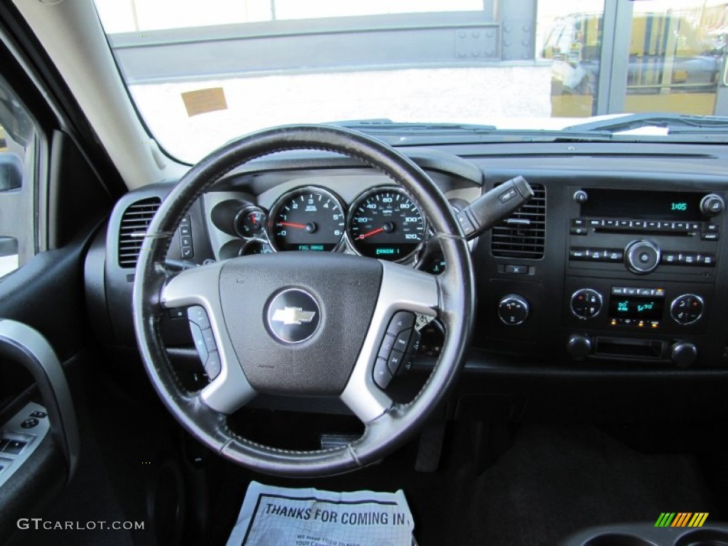 2008 Silverado 2500HD LT Extended Cab 4x4 - Summit White / Ebony Black photo #9