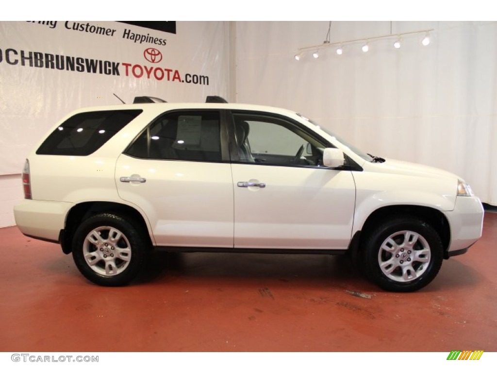 2004 MDX  - Aspen White Pearl / Saddle photo #5