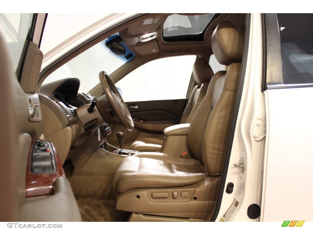 2004 MDX  - Aspen White Pearl / Saddle photo #10