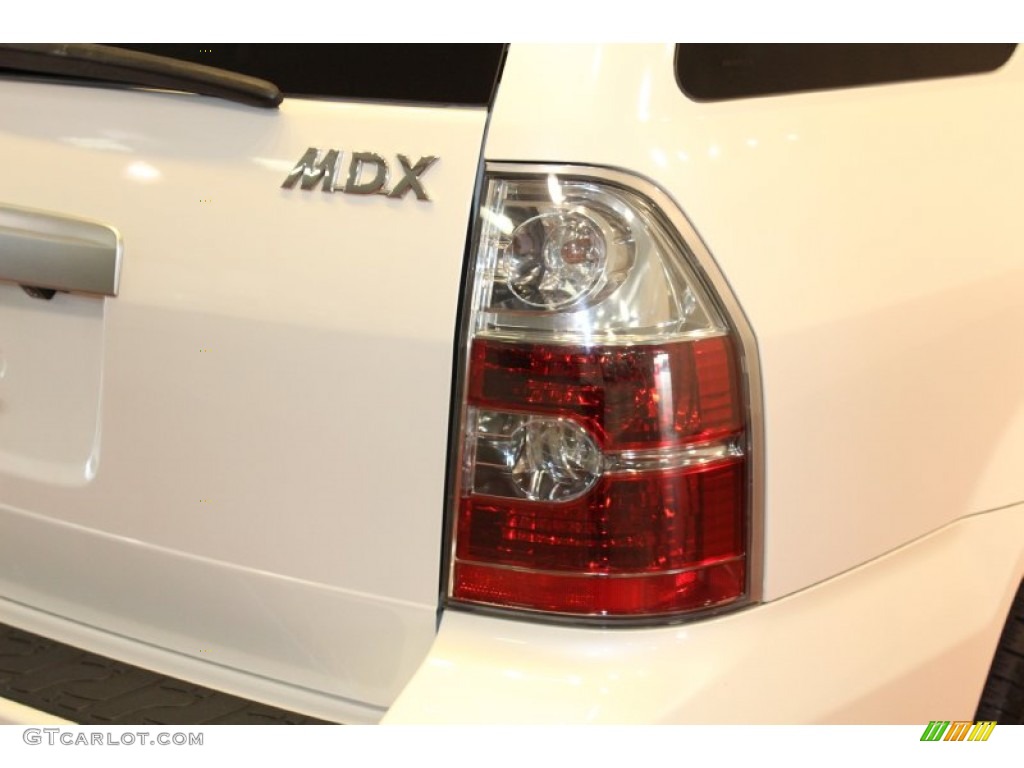 2004 MDX  - Aspen White Pearl / Saddle photo #17