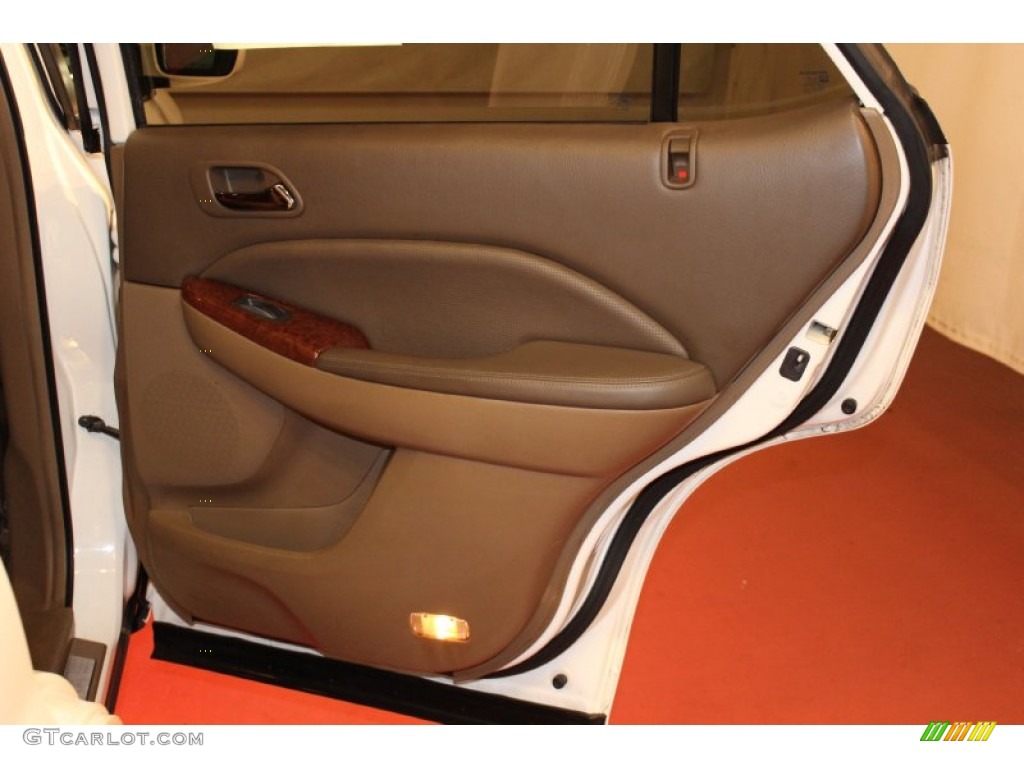2004 MDX  - Aspen White Pearl / Saddle photo #18