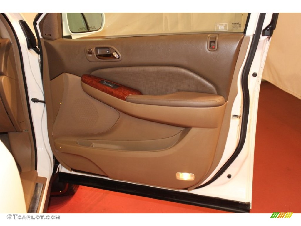 2004 MDX  - Aspen White Pearl / Saddle photo #22
