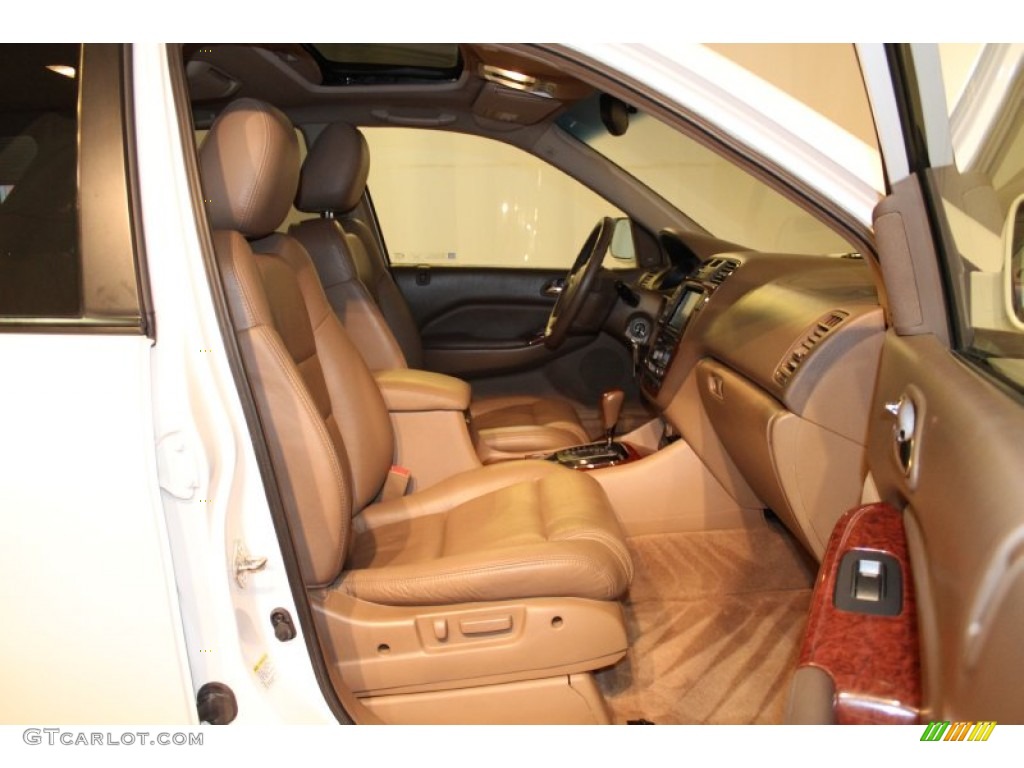 2004 MDX  - Aspen White Pearl / Saddle photo #23