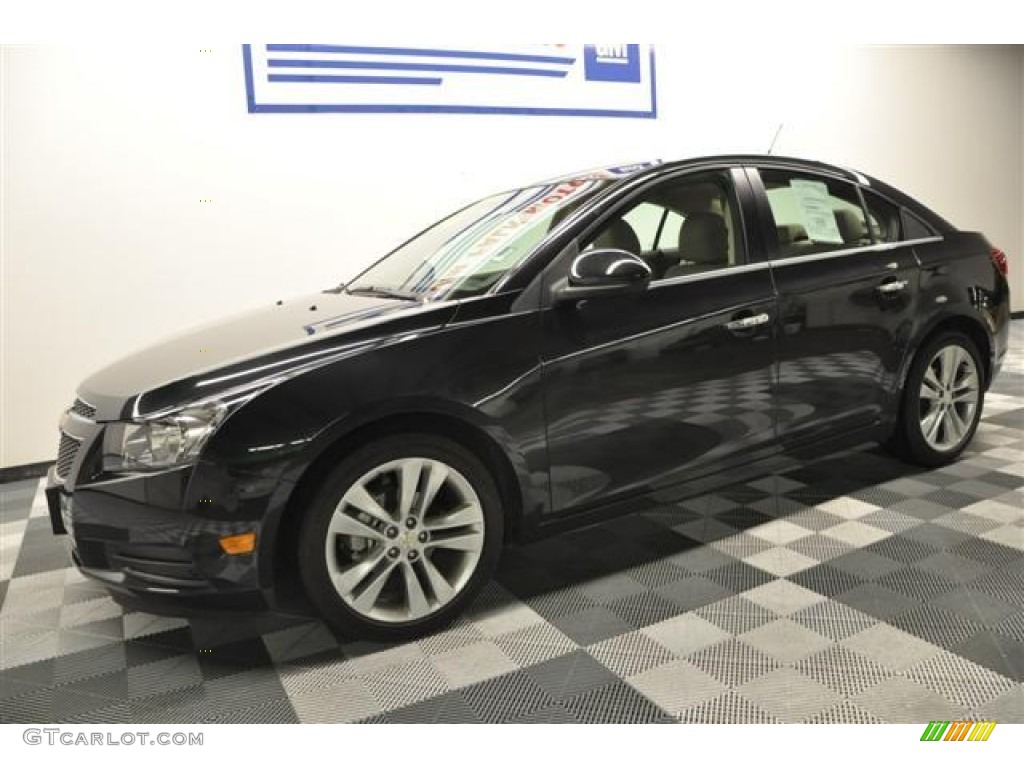 2011 Cruze LTZ - Black Granite Metallic / Cocoa/Light Neutral Leather photo #1