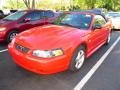 2004 Torch Red Ford Mustang V6 Convertible  photo #4