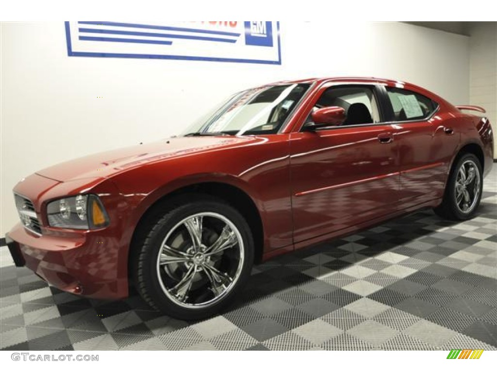 2010 Charger SE - Inferno Red Crystal Pearl / Dark Slate Gray photo #1