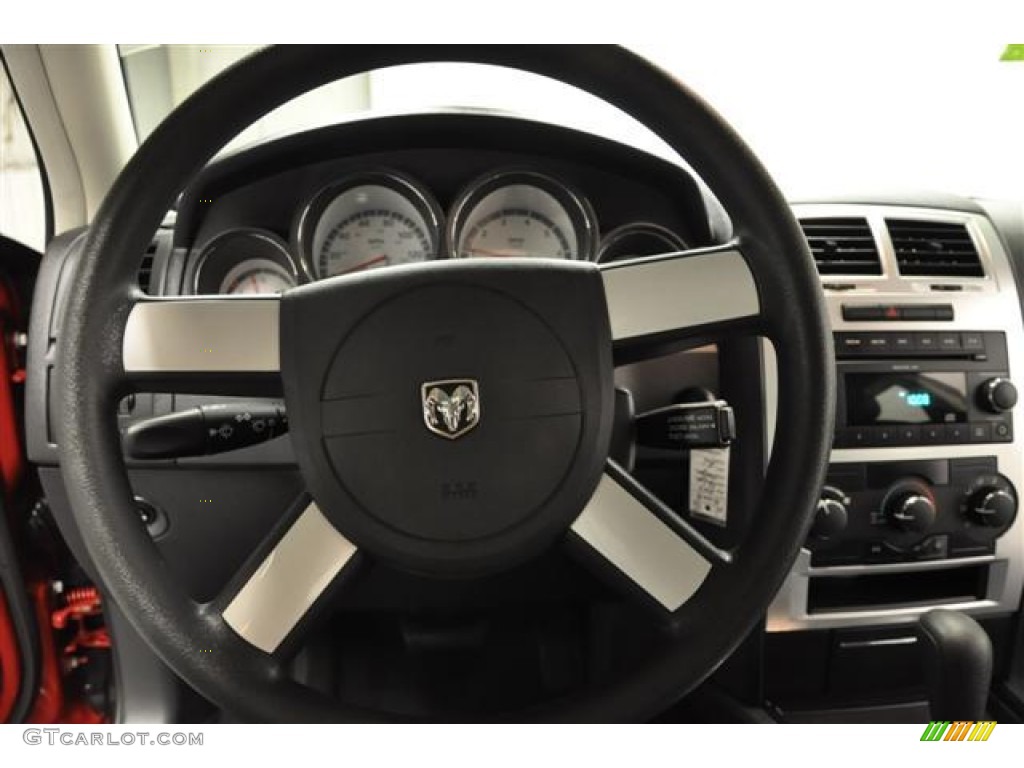 2010 Dodge Charger SE Dark Slate Gray Steering Wheel Photo #62688893