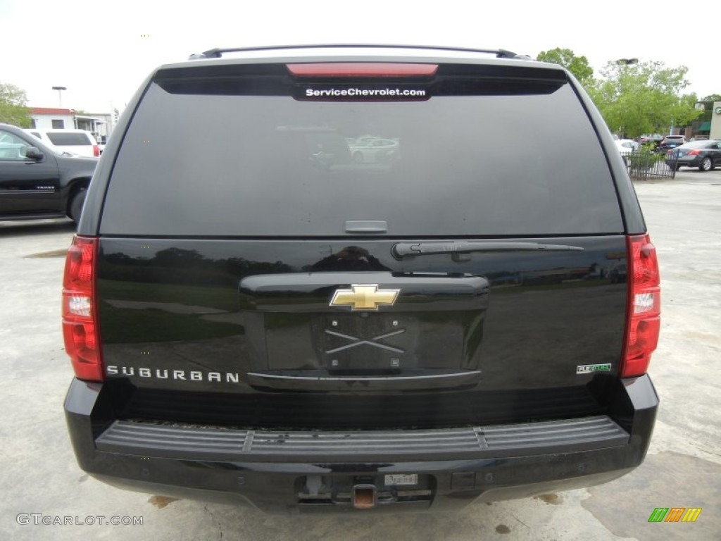2008 Suburban 1500 LTZ - Black / Light Titanium/Dark Titanium photo #3