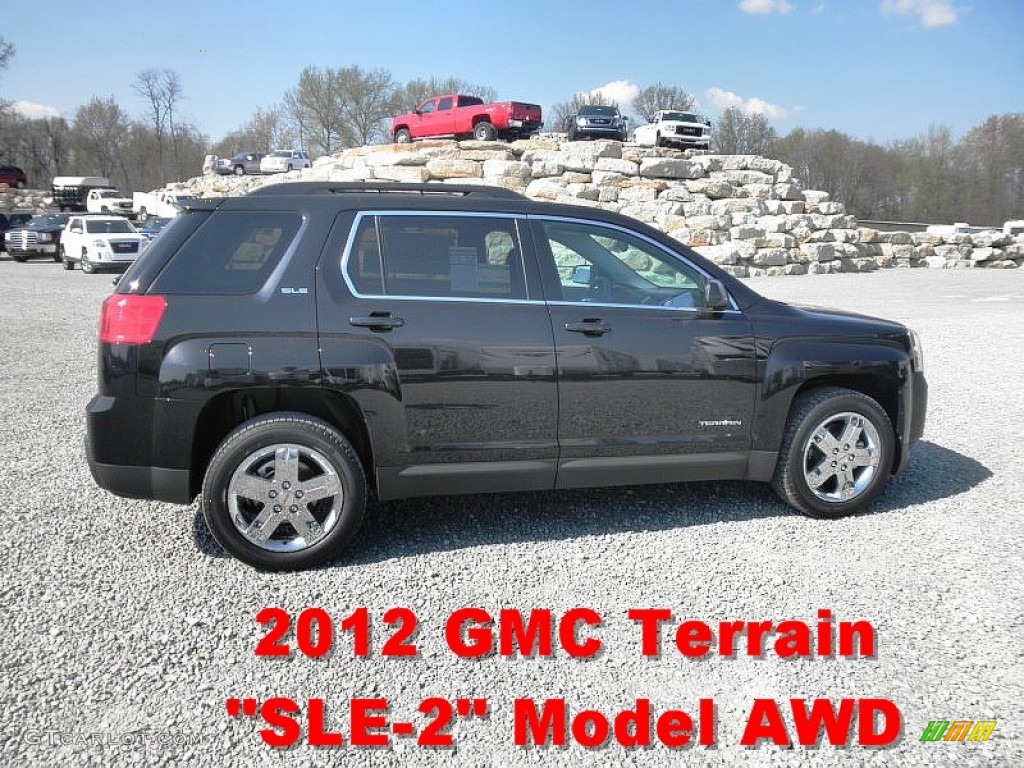 2012 Terrain SLE AWD - Carbon Black Metallic / Jet Black photo #1