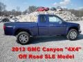 Navy Blue 2012 GMC Canyon SLE Extended Cab 4x4