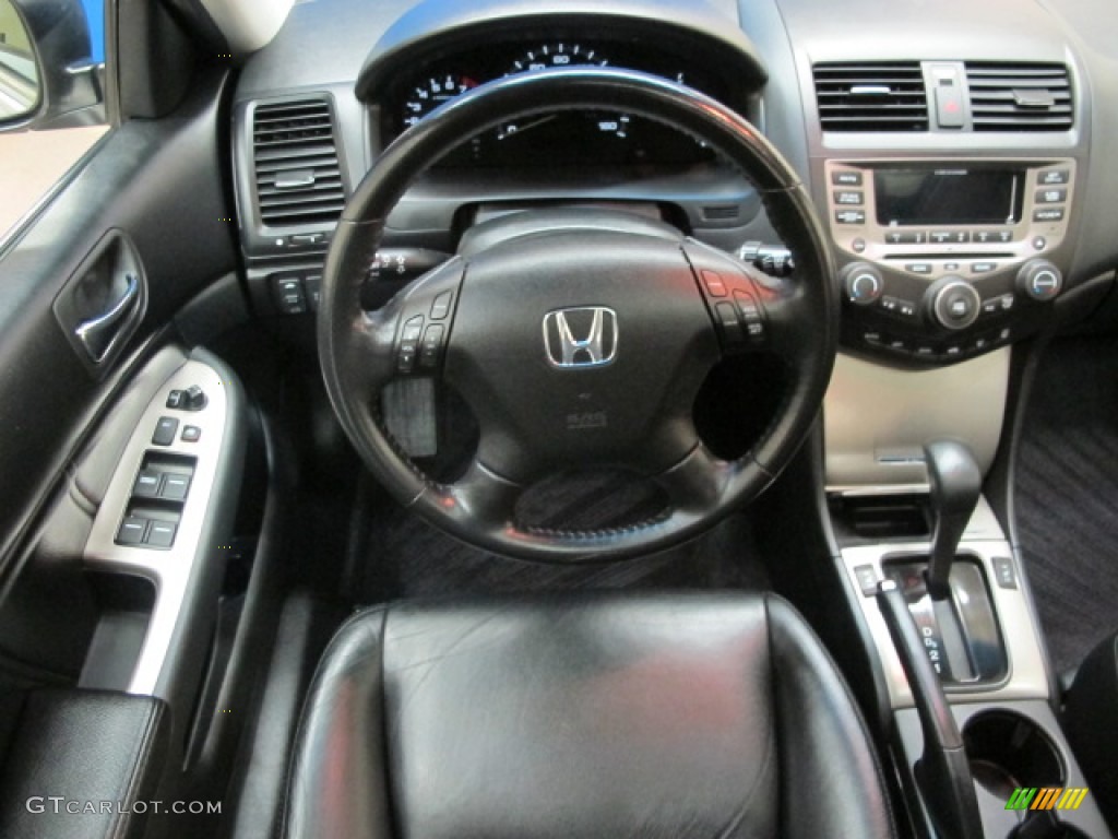 2006 Honda Accord EX-L V6 Sedan Black Dashboard Photo #62691545