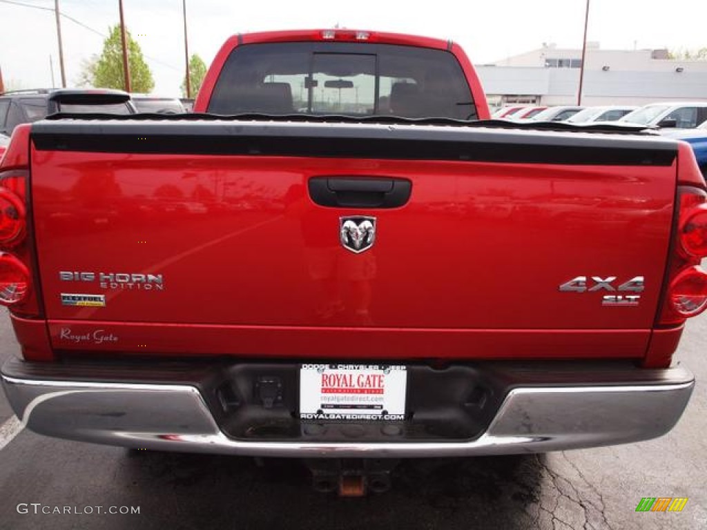 2007 Ram 1500 Big Horn Edition Quad Cab 4x4 - Inferno Red Crystal Pearl / Medium Slate Gray photo #6