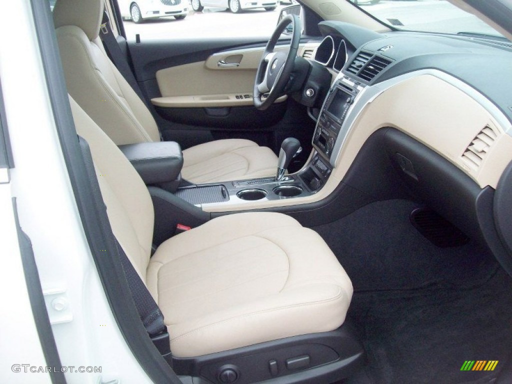 Cashmere/Ebony Interior 2012 Chevrolet Traverse LTZ AWD Photo #62693816