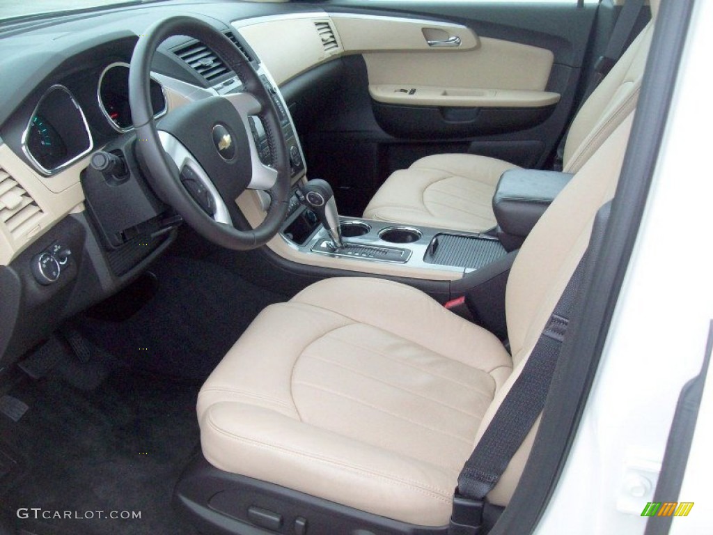 Cashmere/Ebony Interior 2012 Chevrolet Traverse LTZ AWD Photo #62693939