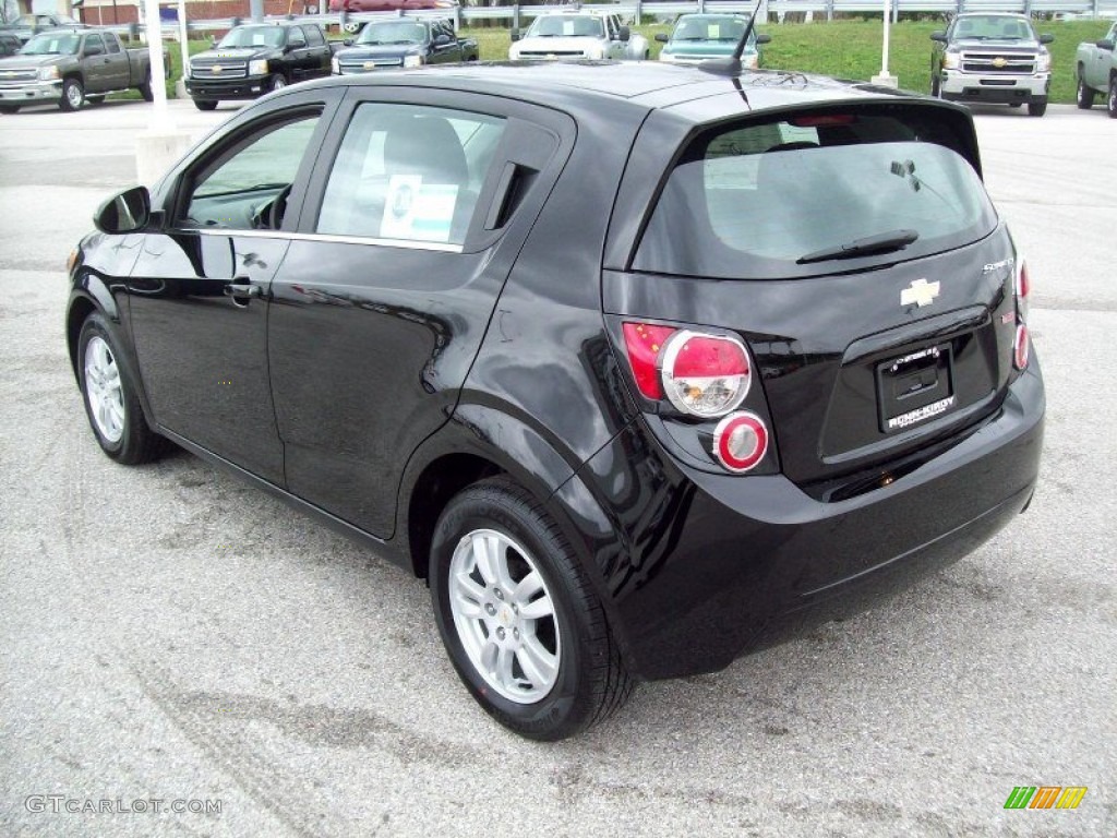 2012 Sonic LT Hatch - Black / Jet Black/Dark Titanium photo #2