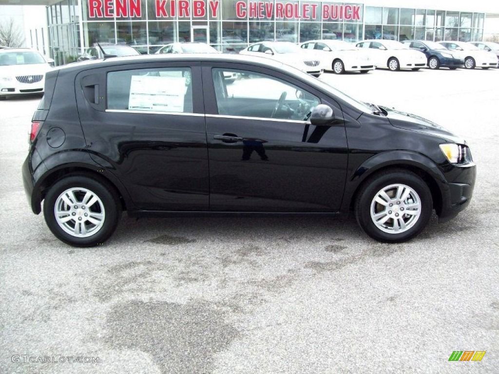 2012 Sonic LT Hatch - Black / Jet Black/Dark Titanium photo #3