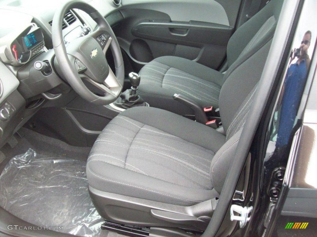 Jet Black/Dark Titanium Interior 2012 Chevrolet Sonic LT Hatch Photo #62694241