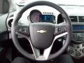 Jet Black/Dark Titanium 2012 Chevrolet Sonic LT Hatch Steering Wheel