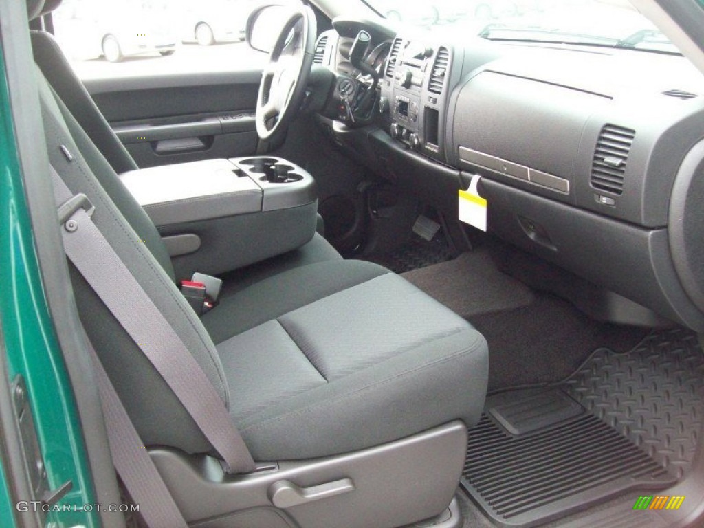 Ebony Interior 2012 Chevrolet Silverado 1500 LT Extended Cab 4x4 Photo #62694359