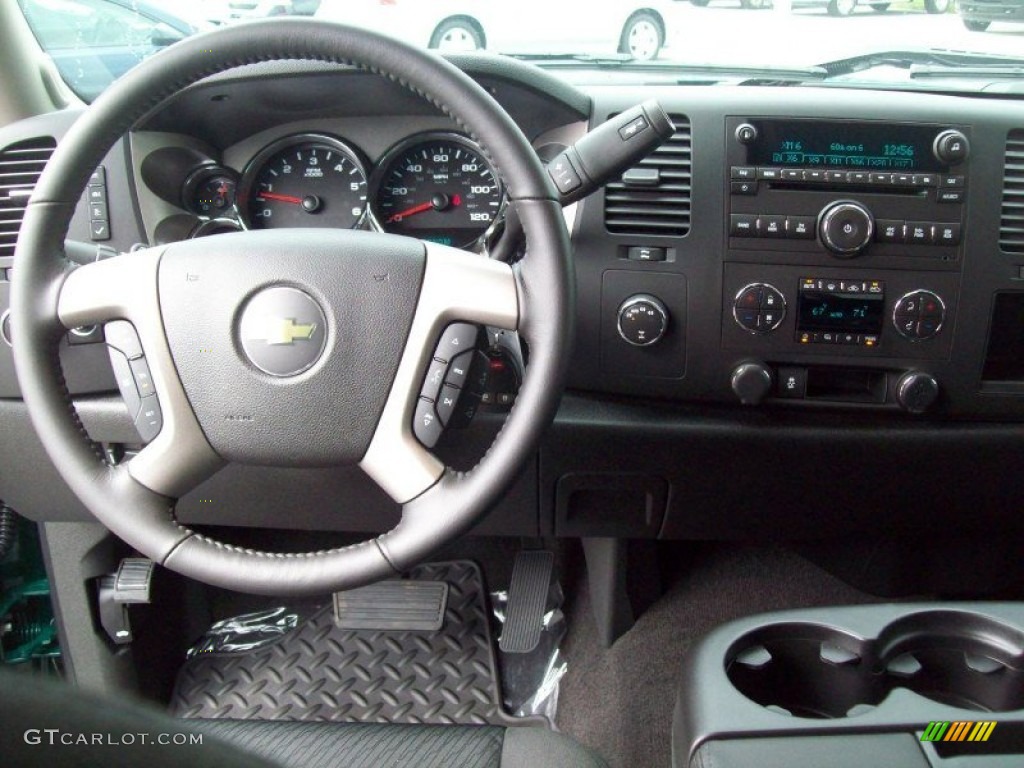 2012 Chevrolet Silverado 1500 LT Extended Cab 4x4 Ebony Dashboard Photo #62694367