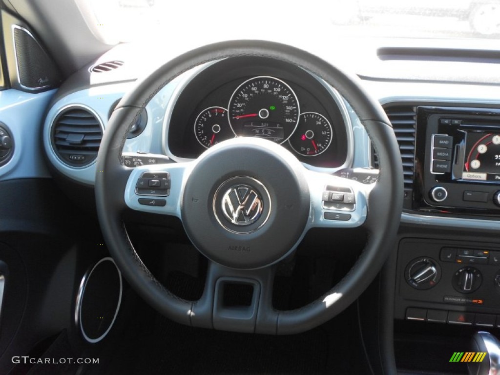 2012 Volkswagen Beetle 2.5L Titan Black Steering Wheel Photo #62694827