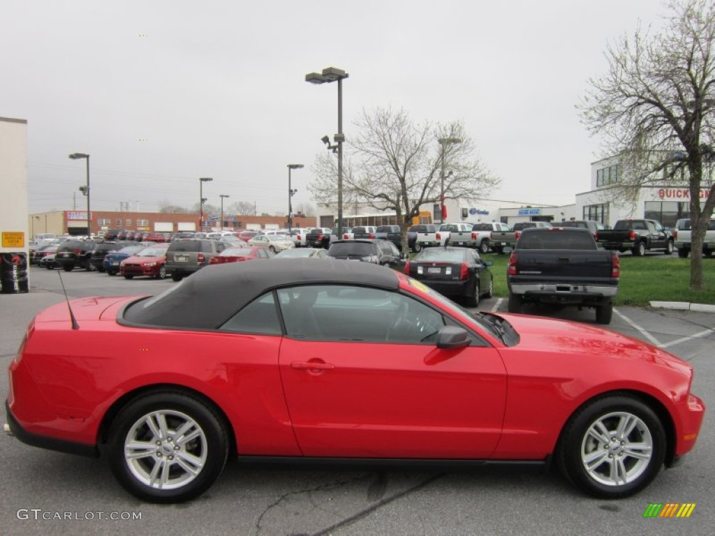 2010 Mustang V6 Convertible - Torch Red / Charcoal Black photo #6