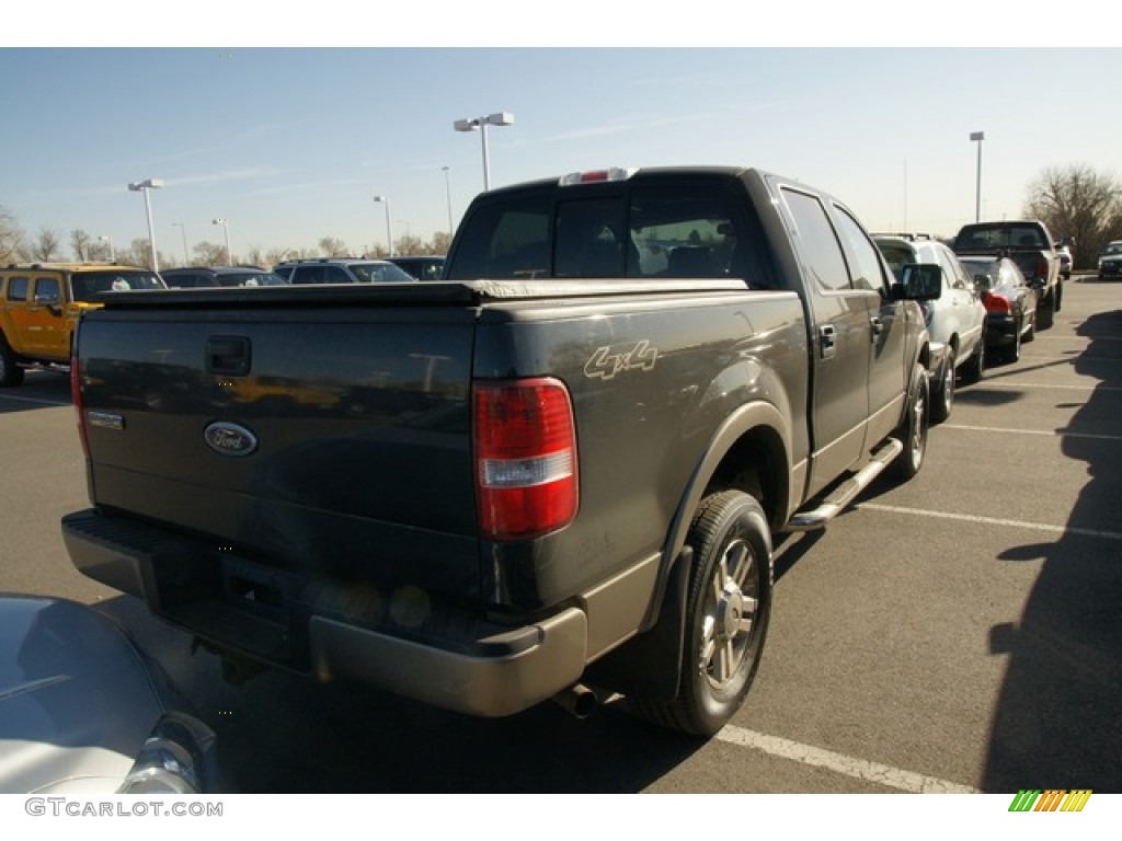2004 F150 Lariat SuperCrew 4x4 - Black / Black photo #2