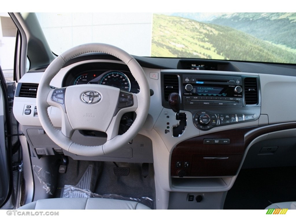 2012 Sienna XLE AWD - Silver Sky Metallic / Light Gray photo #9