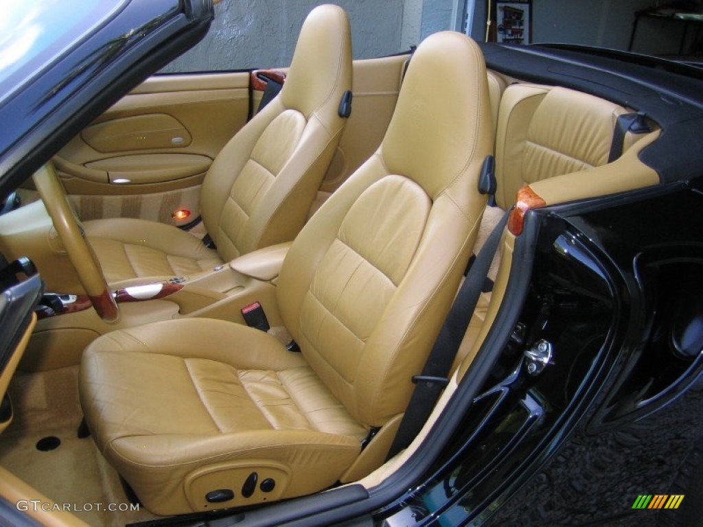 Savanna Beige Interior 2005 Porsche 911 Turbo S Cabriolet Photo #62698100