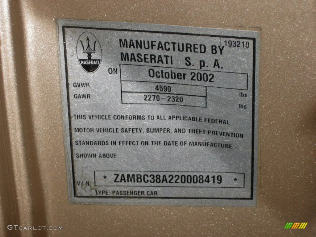 2002 Coupe Cambiocorsa - Quarzo Dolomite / Beige photo #37