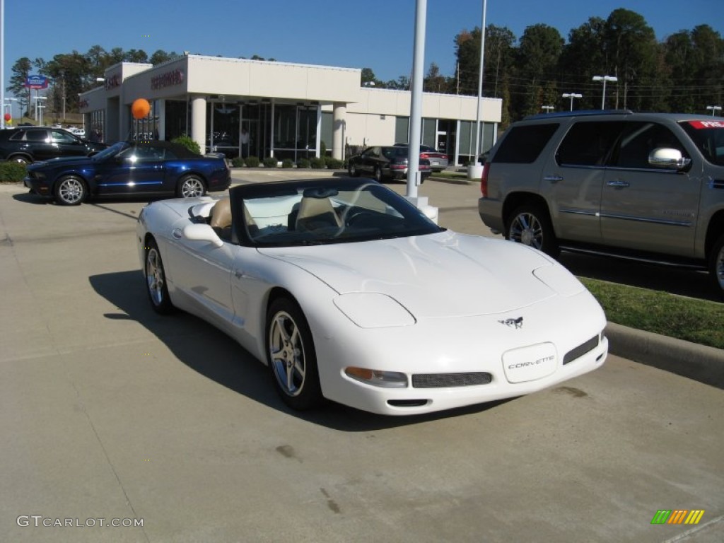 2003 Corvette Convertible - Speedway White / Shale photo #1