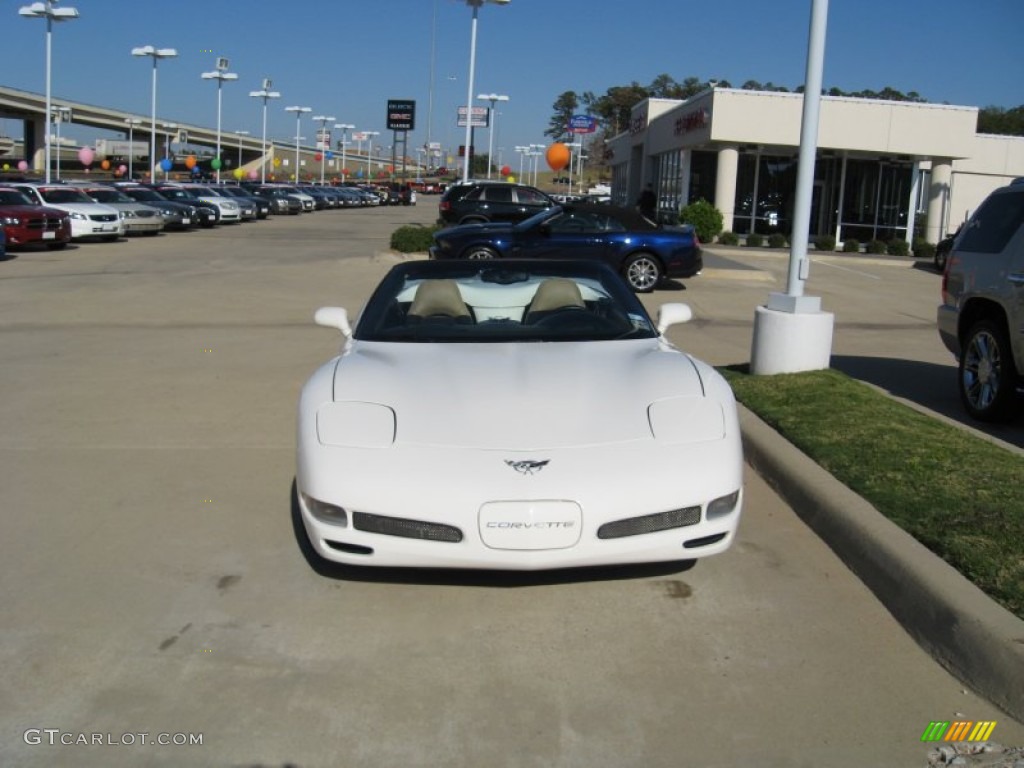 2003 Corvette Convertible - Speedway White / Shale photo #2
