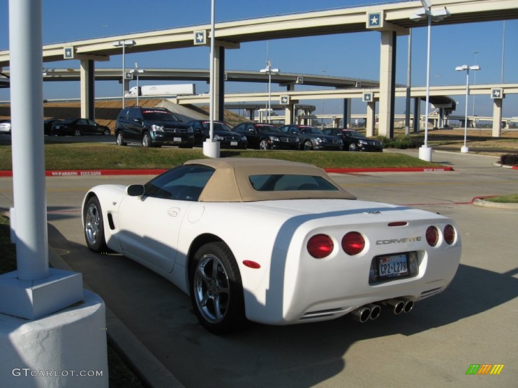 2003 Corvette Convertible - Speedway White / Shale photo #10