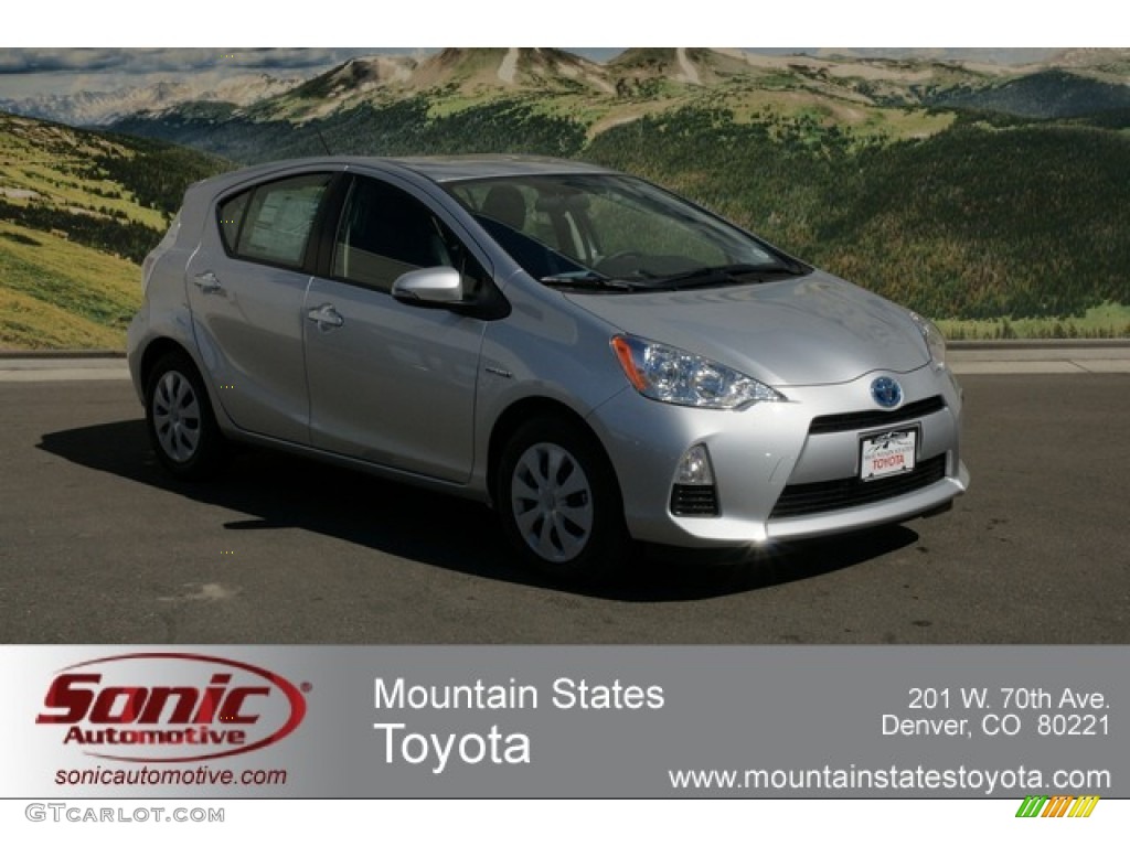 2012 Prius c Hybrid Two - Classic Silver Metallic / Light Blue Gray/Black photo #1