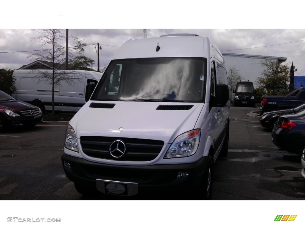 2012 Sprinter 2500 High Roof Passenger Van - Arctic White / Lima Black Fabric photo #3