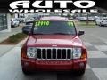 2009 Red Rock Crystal Pearl Jeep Commander Sport 4x4  photo #2