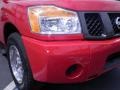 2008 Red Alert Nissan Titan XE King Cab  photo #2