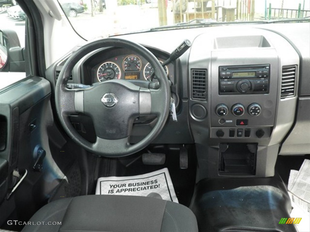 2008 Nissan Titan XE King Cab Charcoal Dashboard Photo #62700125