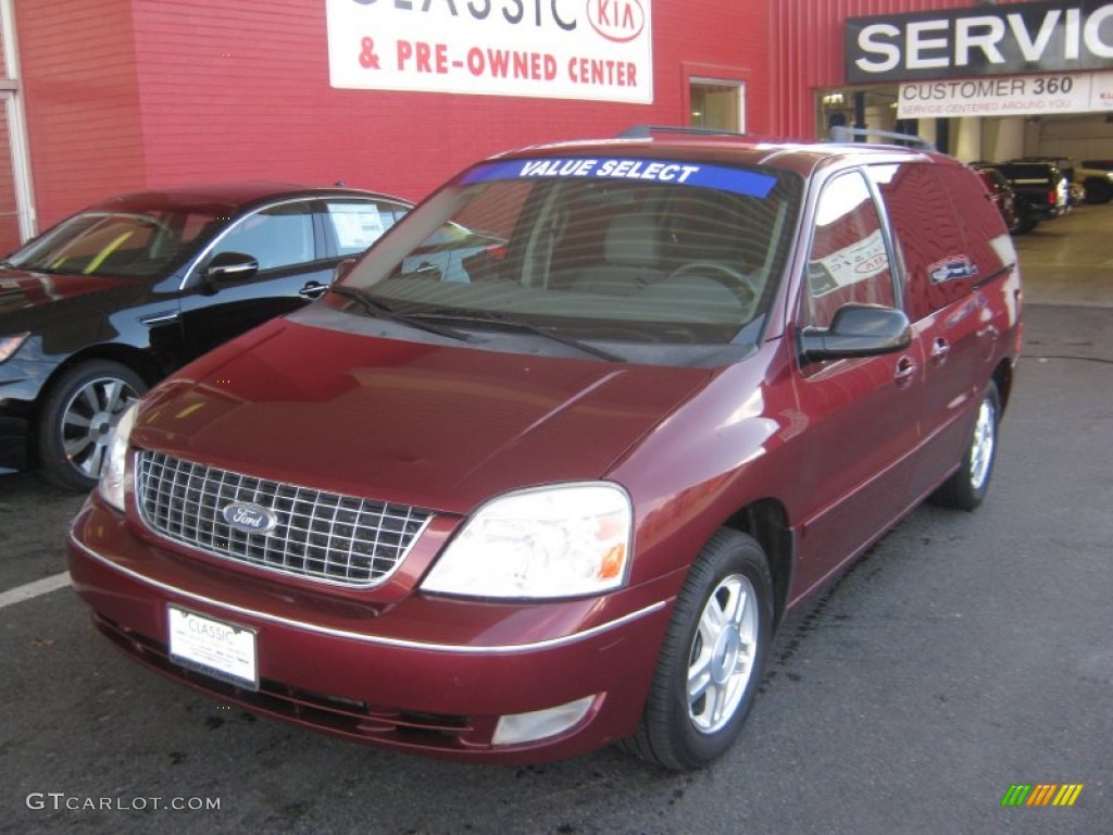 2007 Freestar SEL - Dark Toreador Red Metallic / Flint Gray photo #1